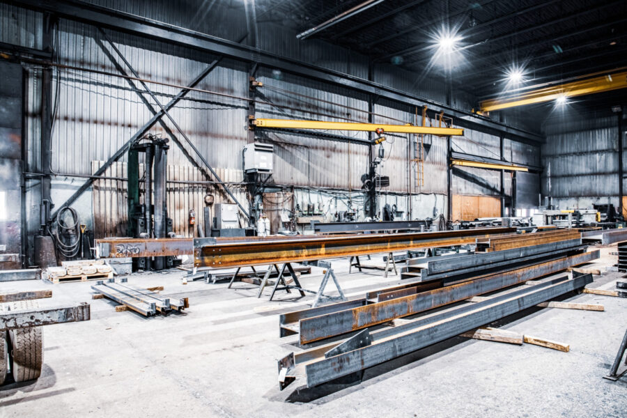 Steel fabrication shop