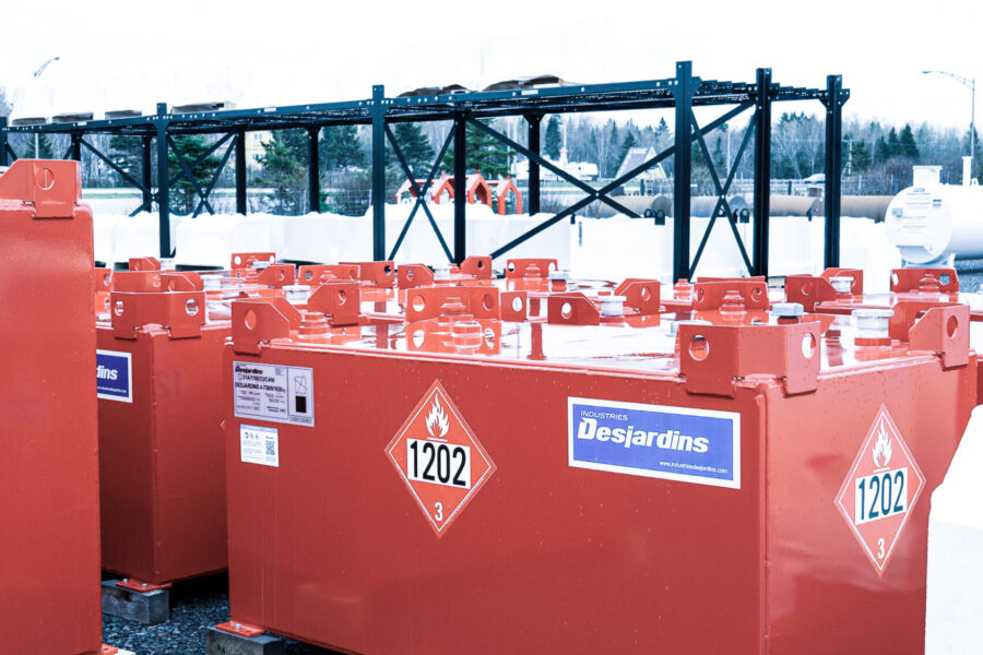 Industries Desjardins petroleum tanks.